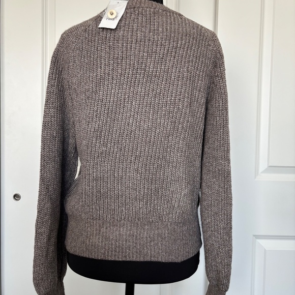 *NWT* And Now This Cardigan Sweater, Heather Mocha, Big Faux Pearl Buttons, Sz S - Picture 3 of 9